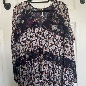 NWOT Free People XS Boho tunic/top